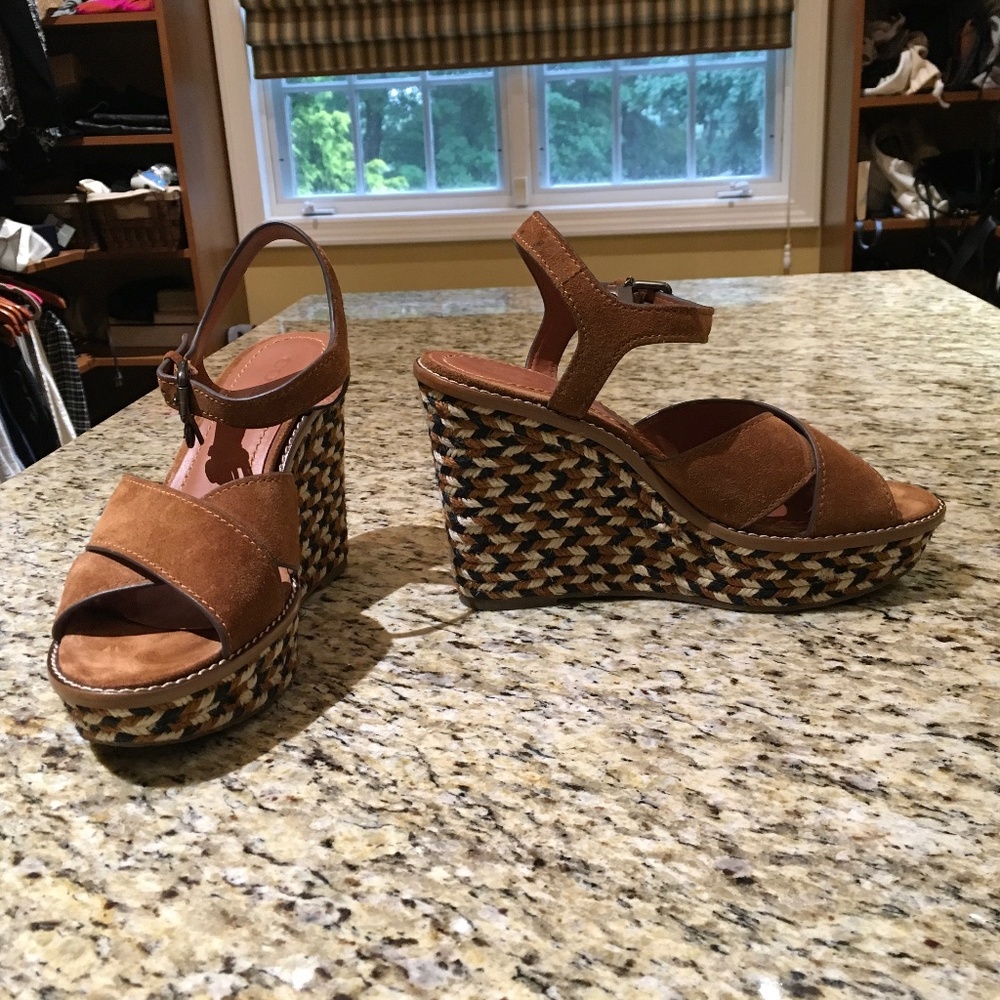 Coach suede wedge